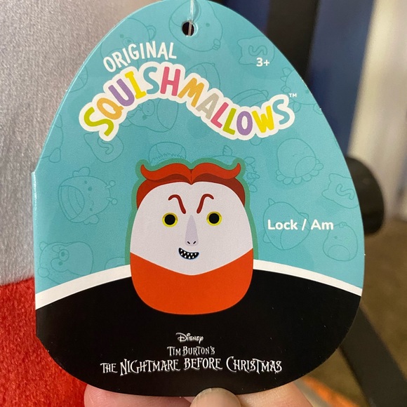 Squishmallow Lock /Am The Nightmare Before Christmas 10" Plush NWT Halloween - Picture 2 of 4